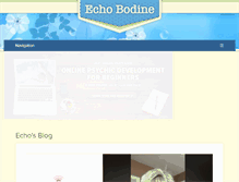 Tablet Screenshot of echobodine.com